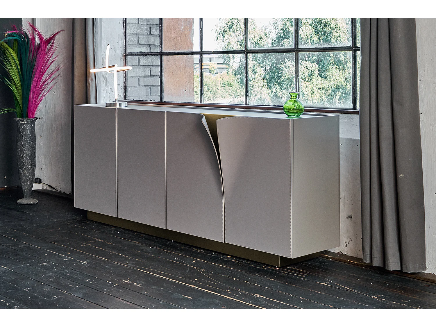 Dressoir - Grijs Hout - EMMA