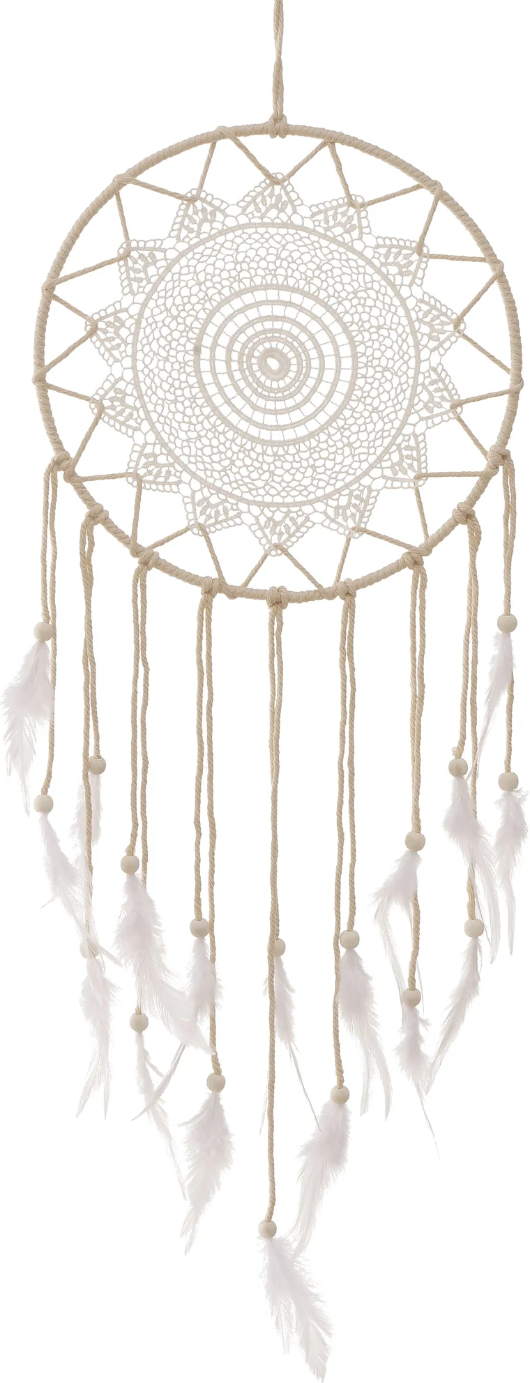 Boltze tuin wanddecoratie Annie dromenvanger beige 29 x 1 x 80 cm