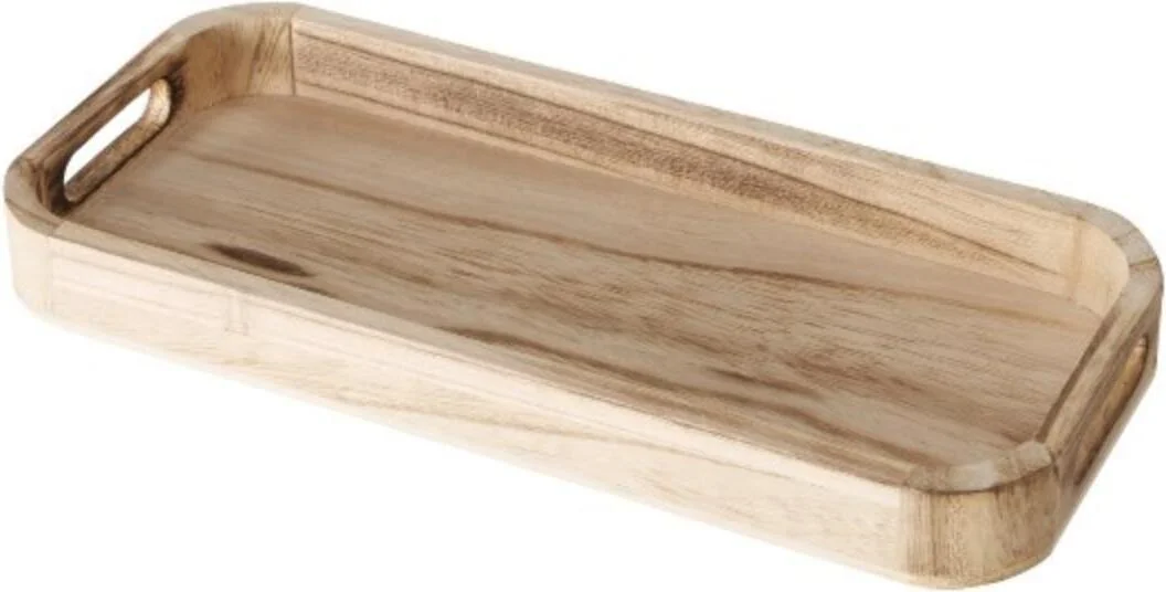 Boltze decoratieschaal Lapua naturel 50 x 20 x 3 cm