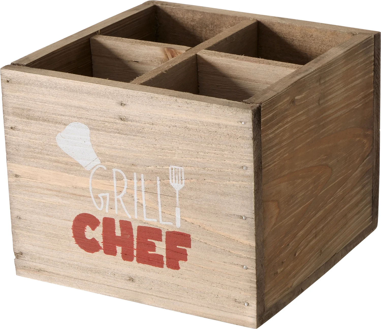 Boltze bestekhouder Grill naturel 15 x 15 x 12 cm