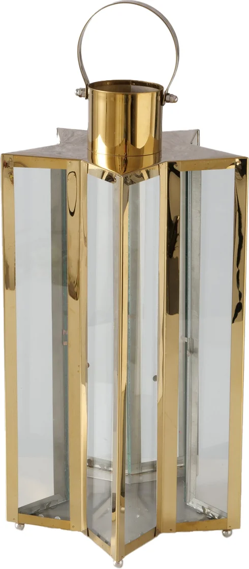 Boltze lantaarn Estrella goud 22 x 22 x 41,5 cm