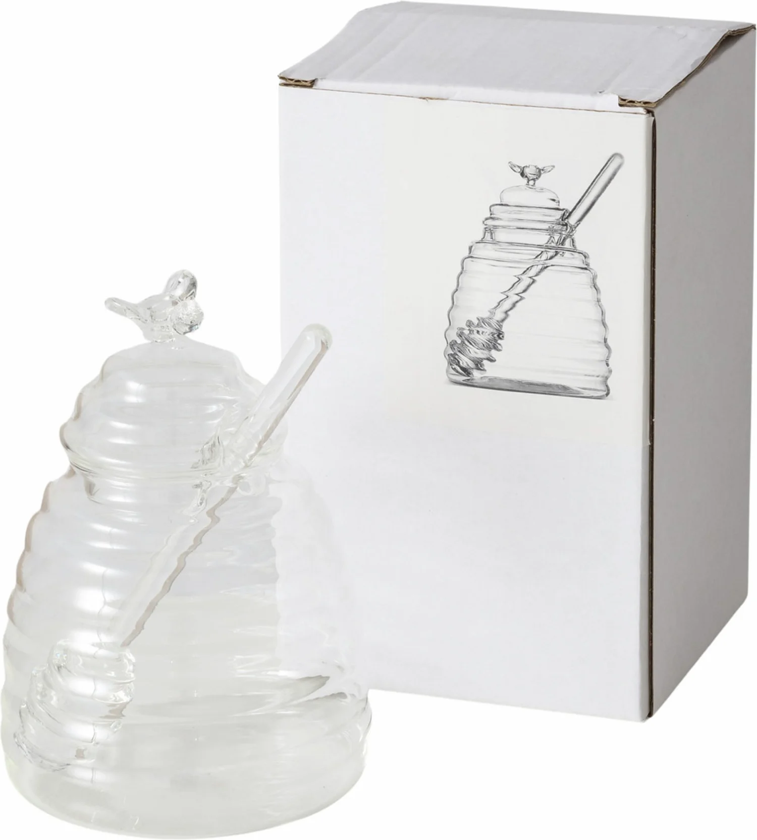Boltze voorraadpot Honey transparant D 10 H 14,5 cm