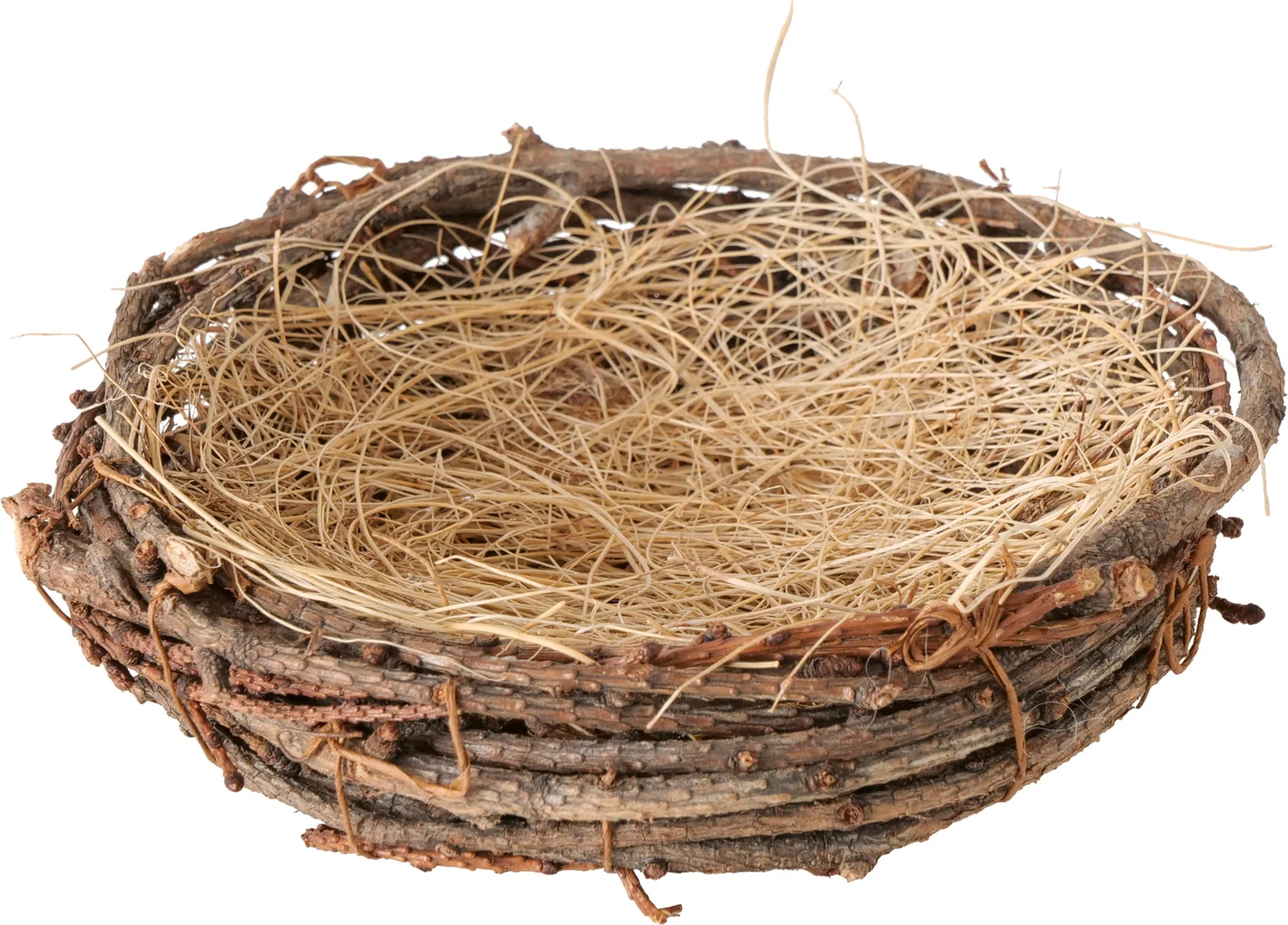 Boltze paasdecoratie Birky nest bruin 13 x 5 x 14 cm