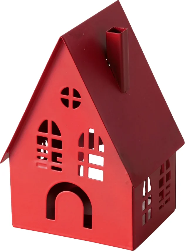 Boltze windlicht Dover rood 16 x 13,3 x 37,5 cm