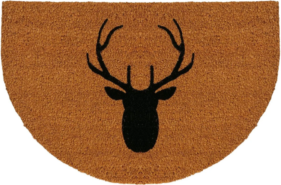 Boltze kokosmat Reinhold eland bruin / zwart 60 x 40 cmReinhold