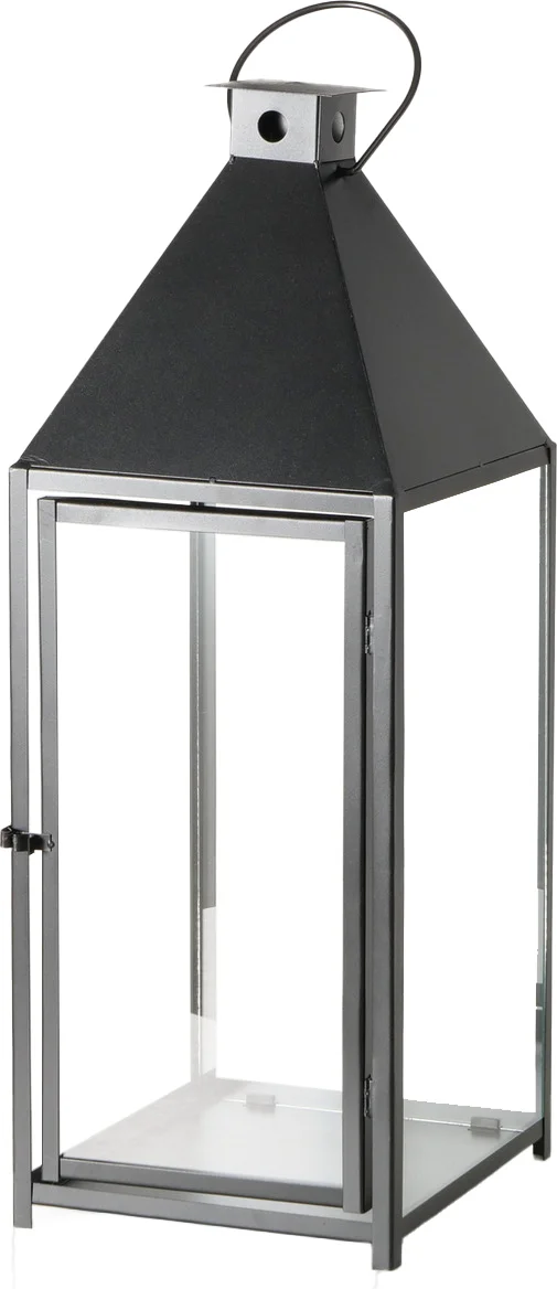 Boltze lantaarn Angelo zwart 36 x 36 x 97 cm