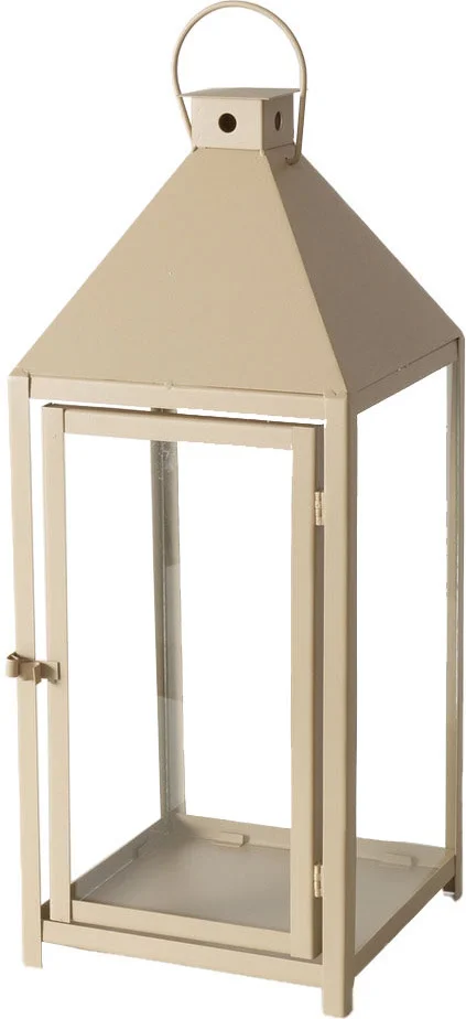 Boltze lantaarn Angelo beige 29 x 29 x 71 cm