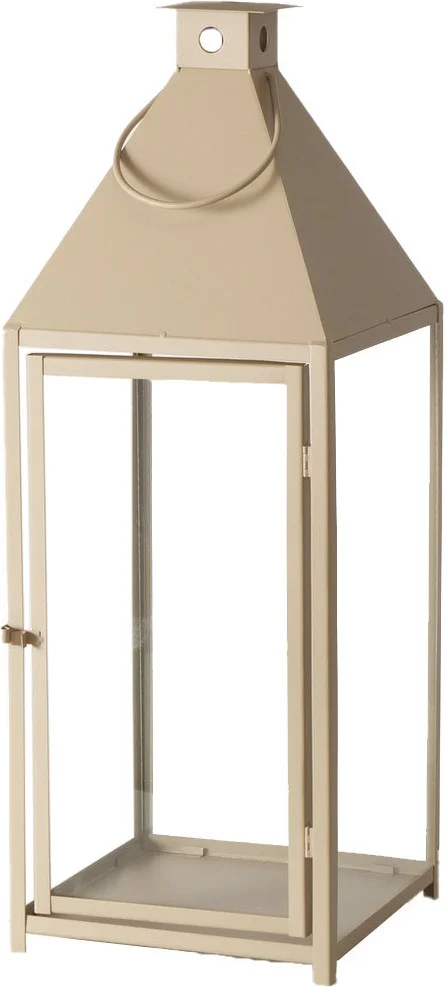 Boltze lantaarn Angelo beige 36 x 36 x 97 cm