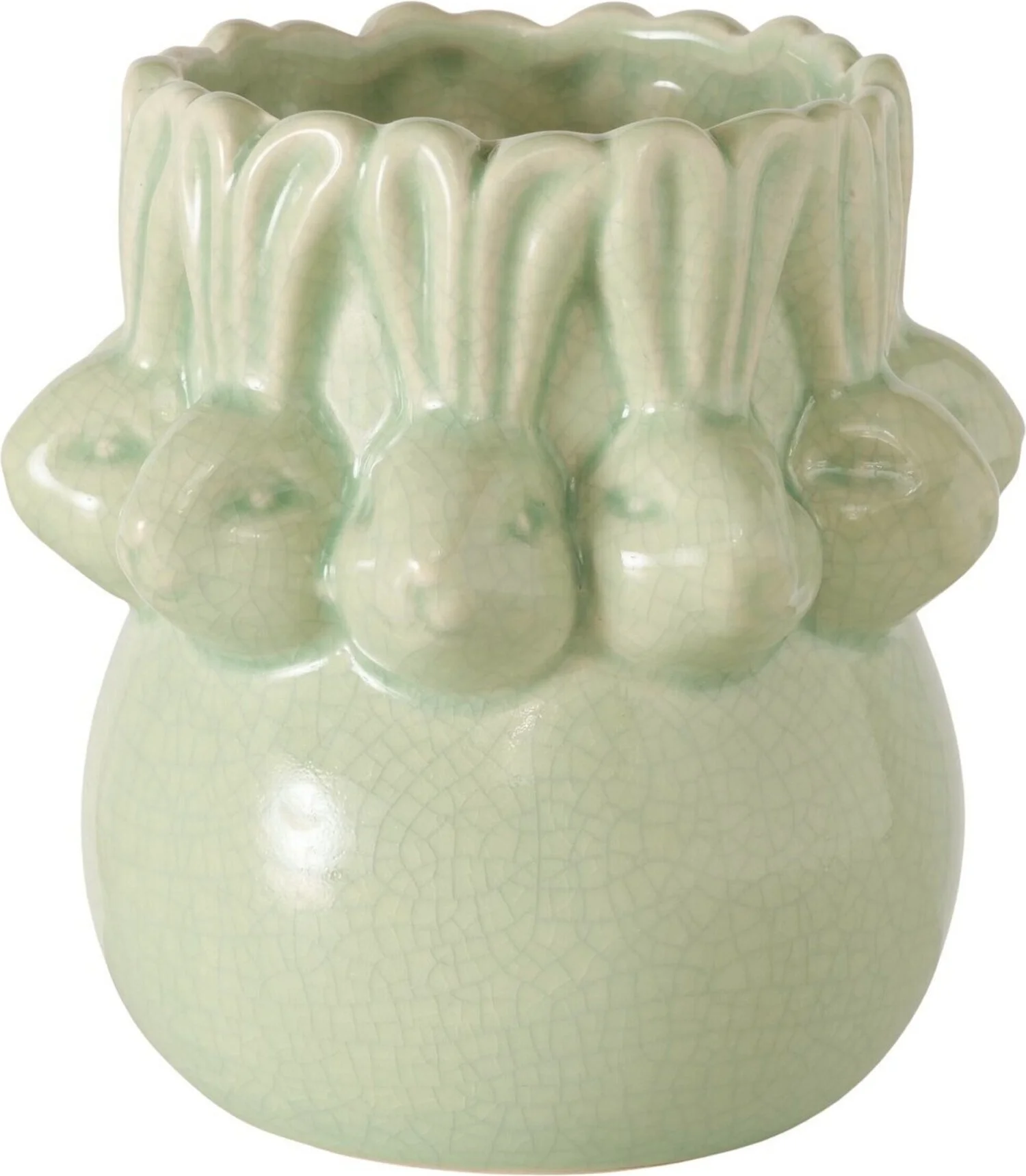 Boltze vaas Erny groen D 12 H 11,5 cm