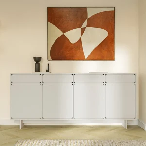 Dressoir – 200 cm – 4 deuren – grijs – WUWU Dressoir – 200 cm – 4 deuren – grijs – WUWU