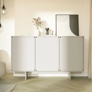 Dressoir – 150 cm – 3 deuren – grijs – WUWU Dressoir – 150 cm – 3 deuren – grijs – WUWU