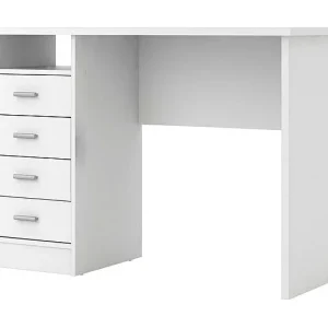 Fula bureau 4 lades en 1 plank, wit. Fula bureau 4 lades en 1 plank, wit.