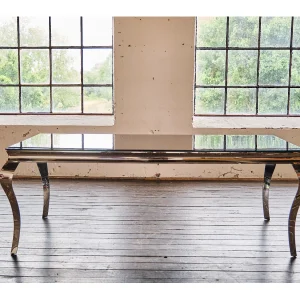 Eettafel – Zwart Glas – 200 x 100 cm – AMARA