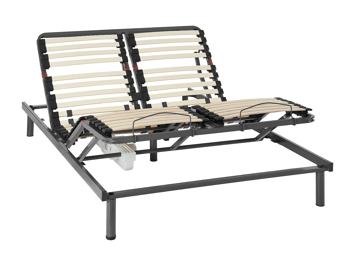 Verstelbare bedbodem 5 ligvlakken - 140 x 200 cm - motor OKIN