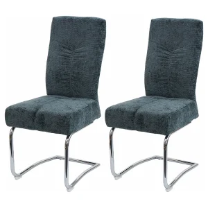 Eetkamerstoel MCW-G56 (set van 2), blauw-groen Eetkamerstoel MCW-G56 (set van 2), blauw-groen