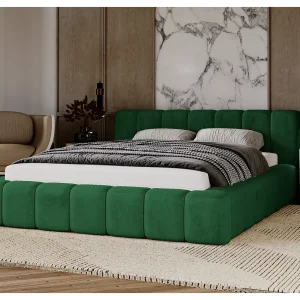 Emporius gestoffeerd tweepersoons bed 180×200 Bolonia – bed met opbergruimte – bed met lattenbodem – fluweel Groen (Magic Velvet 2225) Emporius gestoffeerd tweepersoons bed 180×200 Bolonia – bed met opbergruimte – bed met lattenbodem – fluweel Groen (Magic Velvet 2225)