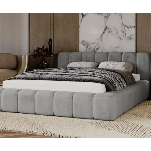 Emporius gestoffeerd tweepersoons bed 140×200 Bolonia – bed met opbergruimte – bed met lattenbodem – fluweel Grijs (Magic Velvet 2217) Emporius gestoffeerd tweepersoons bed 140×200 Bolonia – bed met opbergruimte – bed met lattenbodem – fluweel Grijs (Magic Velvet 2217)