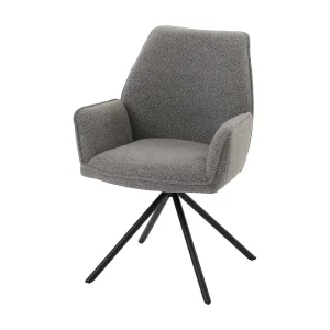 Eetkamerstoel MCW-G67 Bouclé, lichtgrijs Eetkamerstoel MCW-G67 Bouclé, lichtgrijs