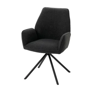 Eetkamerstoel MCW-G67 Bouclé, donkergrijs Eetkamerstoel MCW-G67 Bouclé, donkergrijs