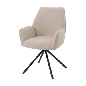 Eetkamerstoel MCW-G67 Bouclé, crème Eetkamerstoel MCW-G67 Bouclé, crème