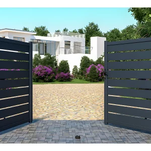 Draaihek van aluminium PRIMO – Antr. – L305xH183cm – Koop nu eenvoudig en goedkoop online