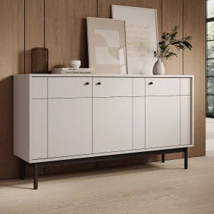 Dressoir – 154 cm – 3 deuren – kasjmier – JAPANDIES Dressoir – 154 cm – 3 deuren – kasjmier – JAPANDIES