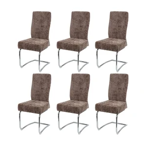 Eetkamerstoel MCW-G56 (set van 6), bruin Eetkamerstoel MCW-G56 (set van 6), bruin