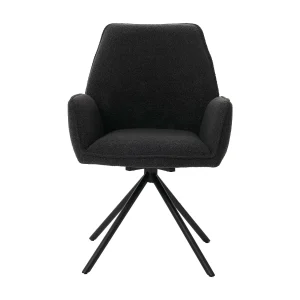 Eetkamerstoel MCW-G67 Bouclé (set van 6), donkergrijs Eetkamerstoel MCW-G67 Bouclé (set van 6), donkergrijs