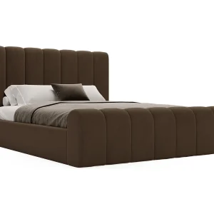 Emporius bed 140×200 Valetta – tweepersoonsbed met opbergruimte, luxe bed met lattenbodem en bedlade – Gestoffeerd bed 140×200 – Bruin (Amor Velvet 4301) Emporius bed 140×200 Valetta – tweepersoonsbed met opbergruimte, luxe bed met lattenbodem en bedlade – Gestoffeerd bed 140×200 – Bruin (Amor Velvet 4301)