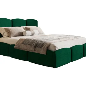 Emporius bed 160×200 Roma Slim – tweepersoonsbed met opbergruimte, lattenbodem – Velvet Groen (Amor Velvet 4311)