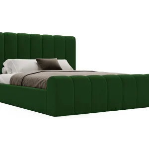 Emporius bed 140×200 Valetta – tweepersoonsbed met opbergruimte, luxe bed met lattenbodem en bedlade – Gestoffeerd bed 140×200 – Groen (Amor Velvet 4311) Emporius bed 140×200 Valetta – tweepersoonsbed met opbergruimte, luxe bed met lattenbodem en bedlade – Gestoffeerd bed 140×200 – Groen (Amor Velvet 4311)