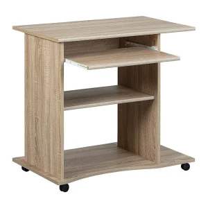 Dusa bureau 1 plank, 1 uittrek Sonoma eiken decor.
