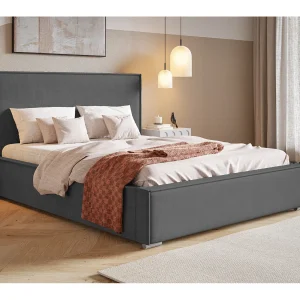 Gestoffeerd bed 180×200 met opbergruimte Sydney – lattenbodem, fluwelen Donkergrijs (Amor Velvet 4321) Gestoffeerd bed 180×200 met opbergruimte Sydney – lattenbodem, fluwelen Donkergrijs (Amor Velvet 4321)