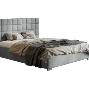 Emporius gestoffeerd bed 140×200 met opbergruimte Noris – tweepersoonsbed, lattenbodem – Lichtgrijs (Jasmine 90) Emporius gestoffeerd bed 140×200 met opbergruimte Noris – tweepersoonsbed, lattenbodem – Lichtgrijs (Jasmine 90)