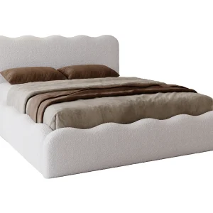 Emporius Gestoffeerd bed 160×200 cm Wave, bed met opbergruimte – Bouclé Crème (Anthology 1) Emporius Gestoffeerd bed 160×200 cm Wave, bed met opbergruimte – Bouclé Crème (Anthology 1)