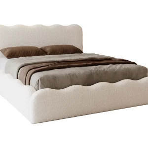 Emporius Gestoffeerd bed 180×200 cm Wave, bed met opbergruimte – Bouclé Beige (Anthology 3) Emporius Gestoffeerd bed 180×200 cm Wave, bed met opbergruimte – Bouclé Beige (Anthology 3)