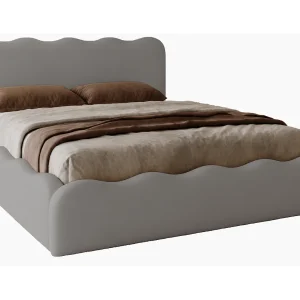Emporius Gestoffeerd bed 180×200 cm Wave, bed met opbergruimte – fluwelen Grijs (Elegance 19) Emporius Gestoffeerd bed 180×200 cm Wave, bed met opbergruimte – fluwelen Grijs (Elegance 19)