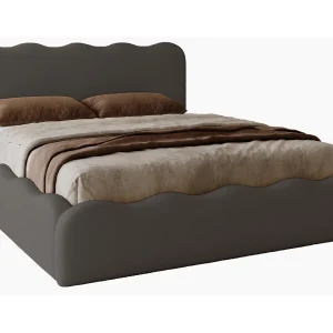 Emporius Gestoffeerd bed 140×200 cm Wave, bed met opbergruimte – fluwelen Donkergrijs (Elegance 18) Emporius Gestoffeerd bed 140×200 cm Wave, bed met opbergruimte – fluwelen Donkergrijs (Elegance 18)