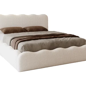 Emporius Gestoffeerd bed 160×200 cm Wave, bed met opbergruimte – Bouclé Beige (Anthology 3) Emporius Gestoffeerd bed 160×200 cm Wave, bed met opbergruimte – Bouclé Beige (Anthology 3)