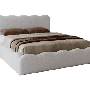 Emporius Gestoffeerd bed 180×200 cm Wave, bed met opbergruimte – Bouclé Lichtgrijs (Anthology 15) Emporius Gestoffeerd bed 180×200 cm Wave, bed met opbergruimte – Bouclé Lichtgrijs (Anthology 15)