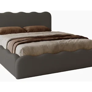 Emporius Gestoffeerd bed 180×200 cm Wave, bed met opbergruimte – fluwelen Donkergrijs (Elegance 18) Emporius Gestoffeerd bed 180×200 cm Wave, bed met opbergruimte – fluwelen Donkergrijs (Elegance 18)