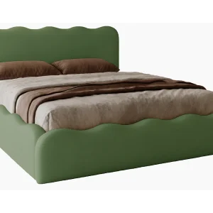 Emporius Gestoffeerd bed 140×200 cm Wave, bed met opbergruimte – fluwelen Groen (Elegance 10) Emporius Gestoffeerd bed 140×200 cm Wave, bed met opbergruimte – fluwelen Groen (Elegance 10)