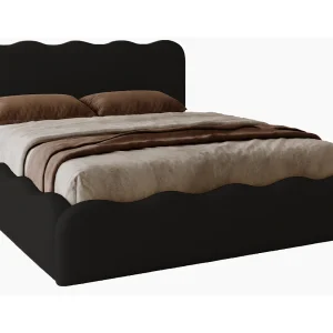 Emporius Gestoffeerd bed 200×200 cm Wave, bed met opbergruimte – fluwelen Zwart (Elegance 21) Emporius Gestoffeerd bed 200×200 cm Wave, bed met opbergruimte – fluwelen Zwart (Elegance 21)