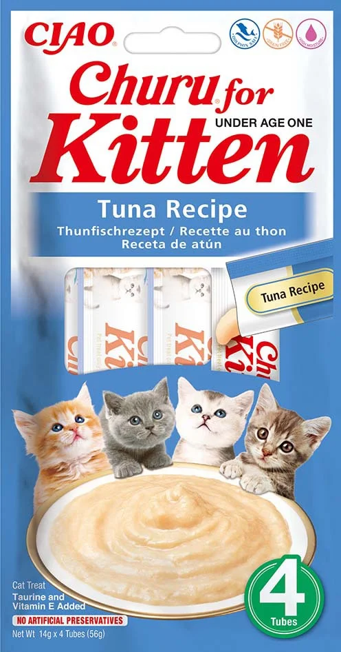 Ciao kattensnack Churu for Kitten tonijn 14 g 4 stuks