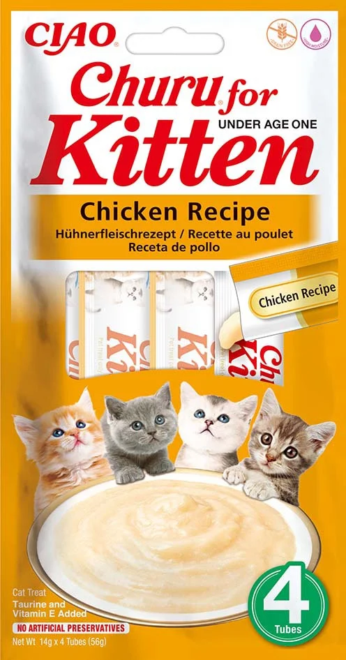 Ciao kattensnack Churu for Kitten kip 14 g 4 stuks