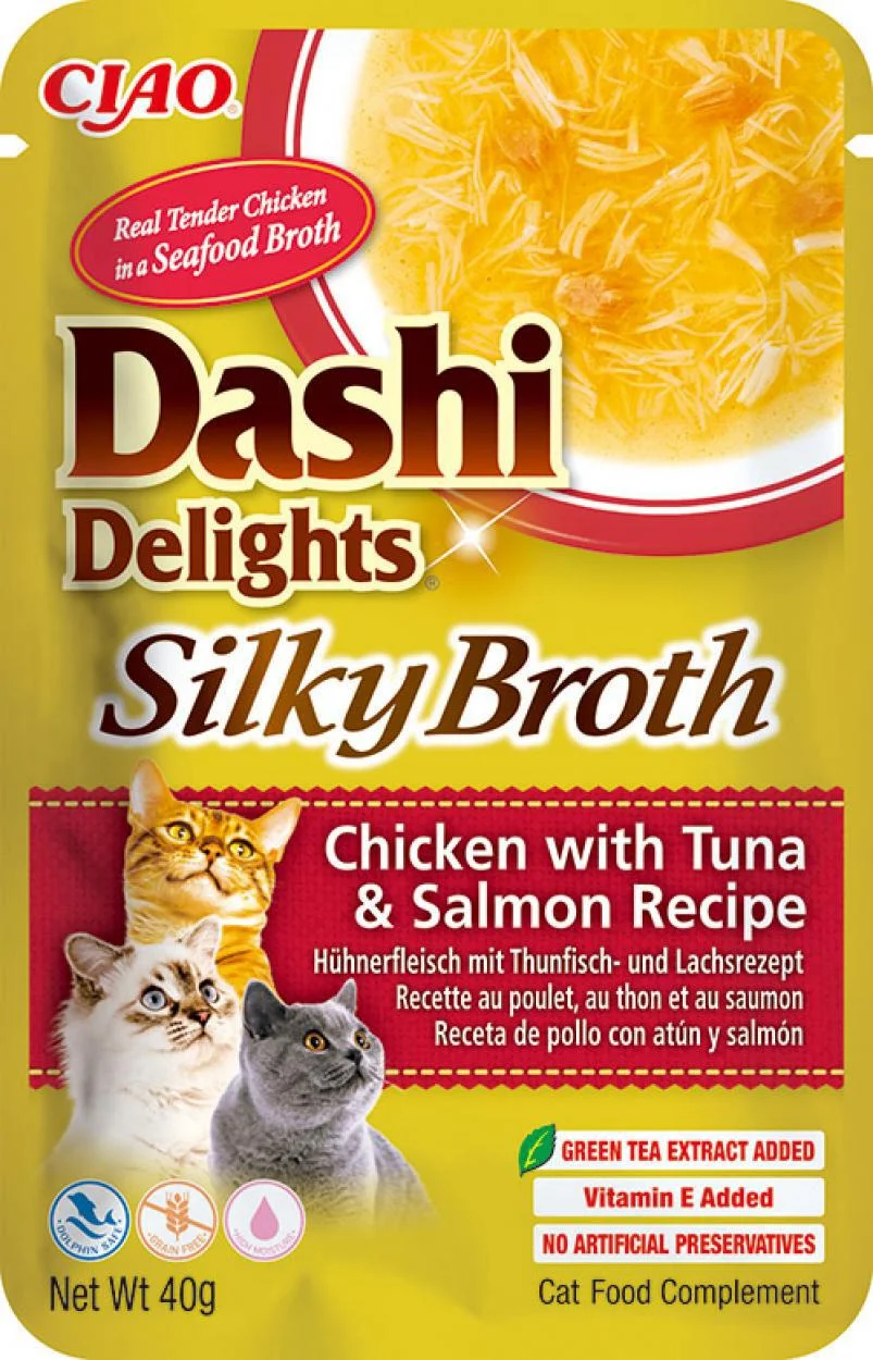 Ciao kattensnack Dashi Delights kip met tonijn en zalm 40 g