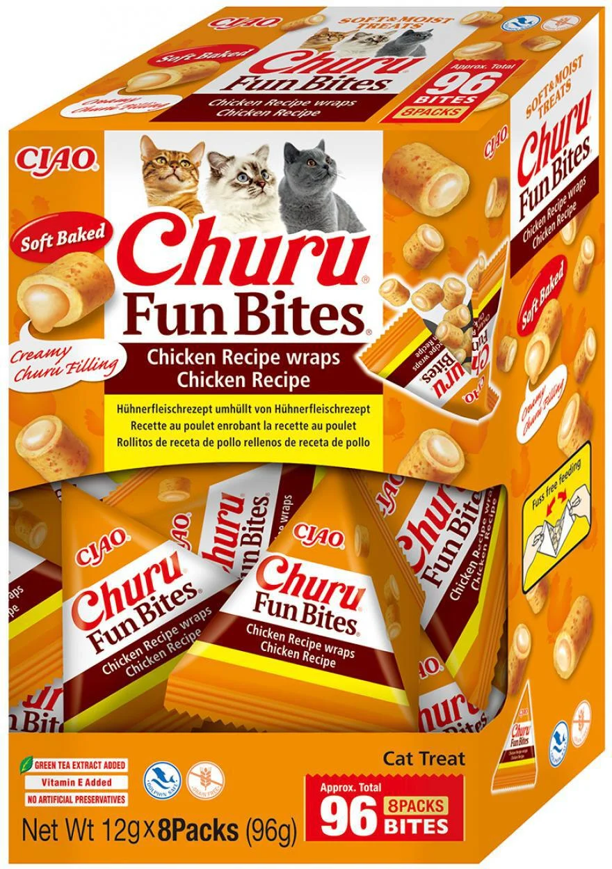 Ciao kattensnack Churu Fun Bites kip 12 g 8 stuks