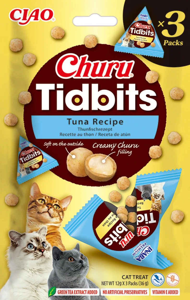 Ciao kattensnack Churu Tidbits tonijn 12 g 3 stuks