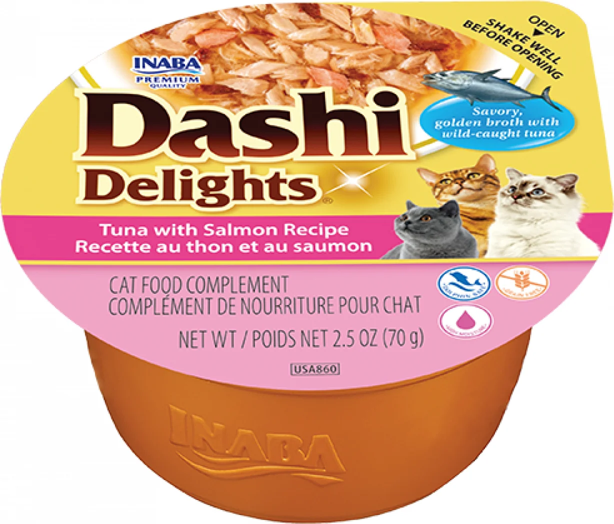 Ciao kattensnack Dashi Delights tonijn met zalm 70 g