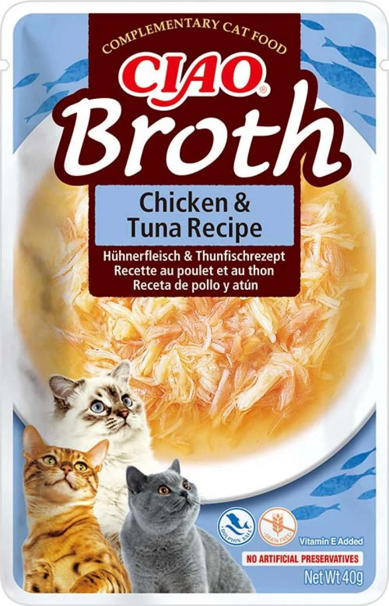 Ciao kattensnack Broth kip met tonijn 40 g
